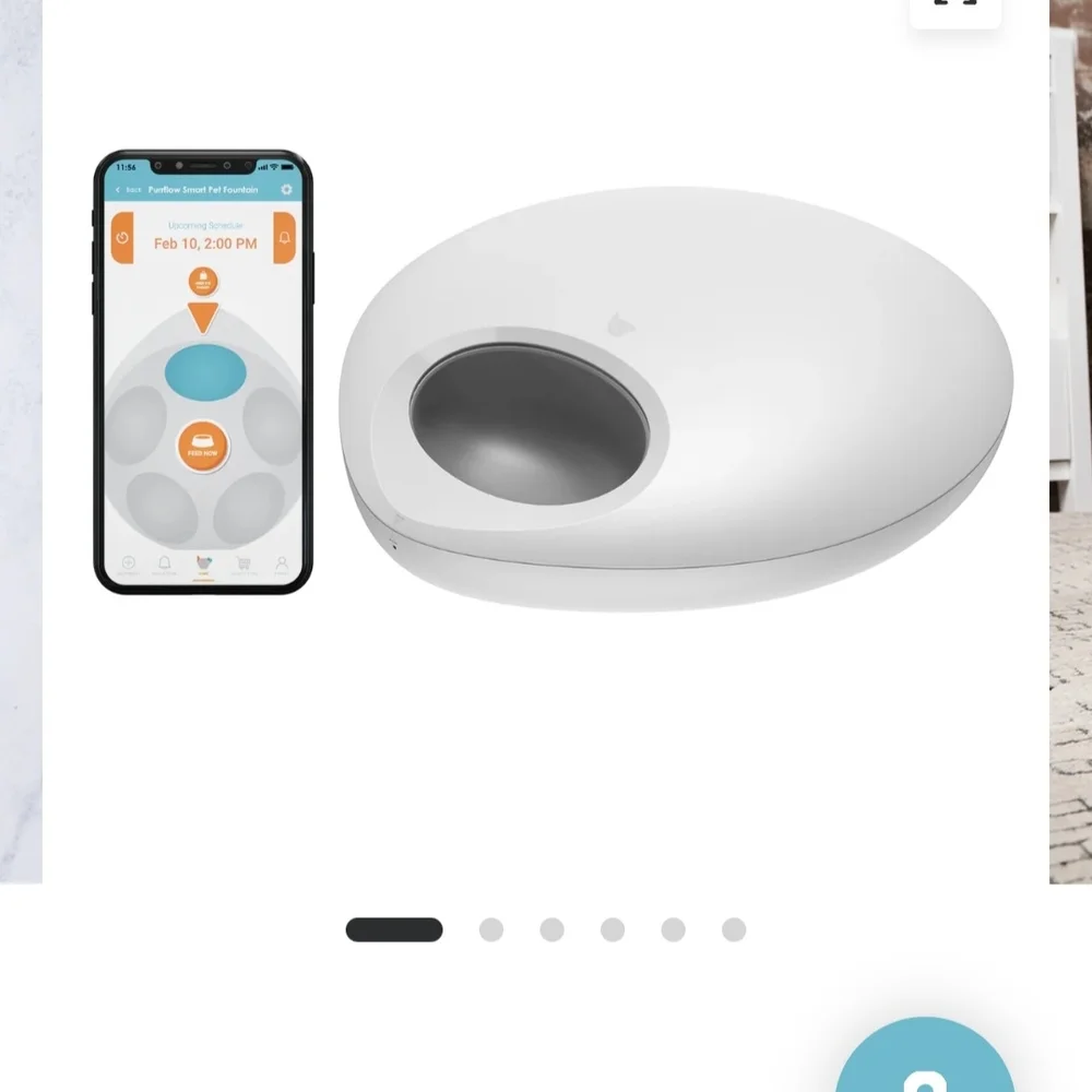 Smart Pet Feeder with App Control - White
